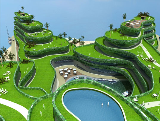 Construction d’une île artificielle